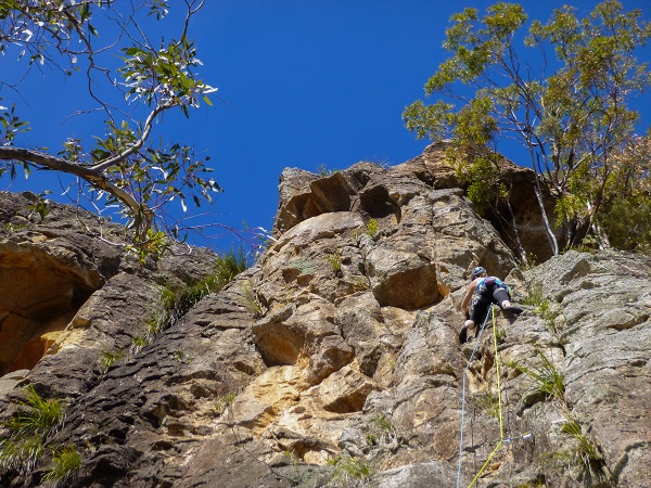 Morag Stewart on Brunhilde (17) at Paparazzi Cliff